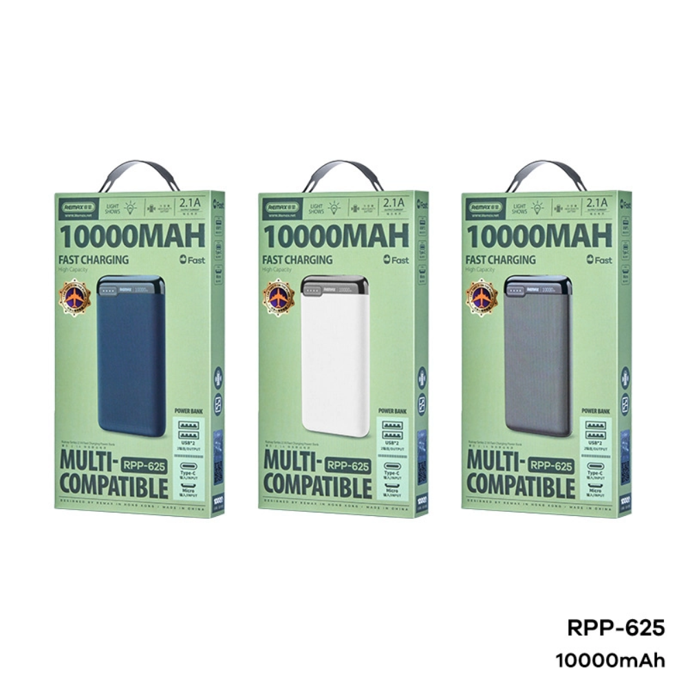 Remax RPP 625 10000mAh Fast Charging Power Bank Cables & Chargers