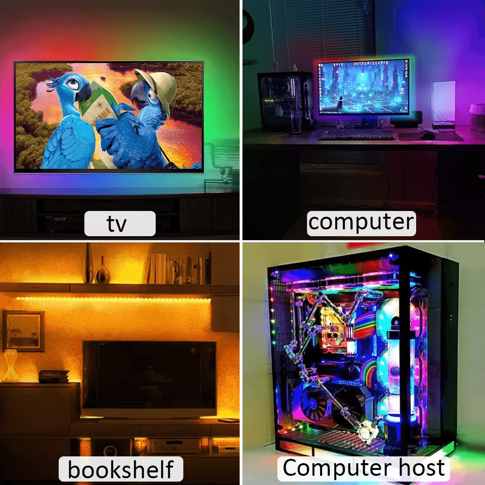 RGB LED Strip light RGB5050 Led with APP Control Lightning