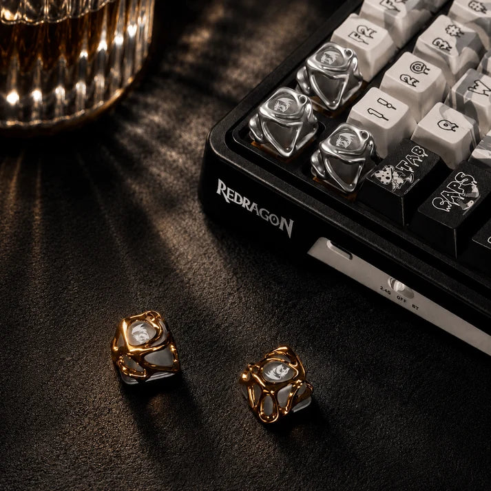 Redragon CrystalFlow™ Liquid Metal RGB Artisan Mechanical Keyboard Keycap – Premium Custom ESC Key ( 1 pcs)