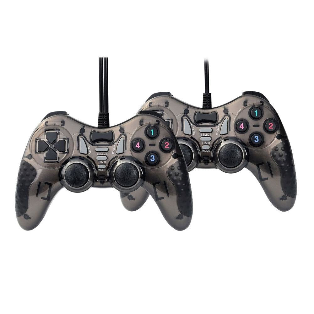 Twin Dual Shock USB Wired Gamepad Joystick Console