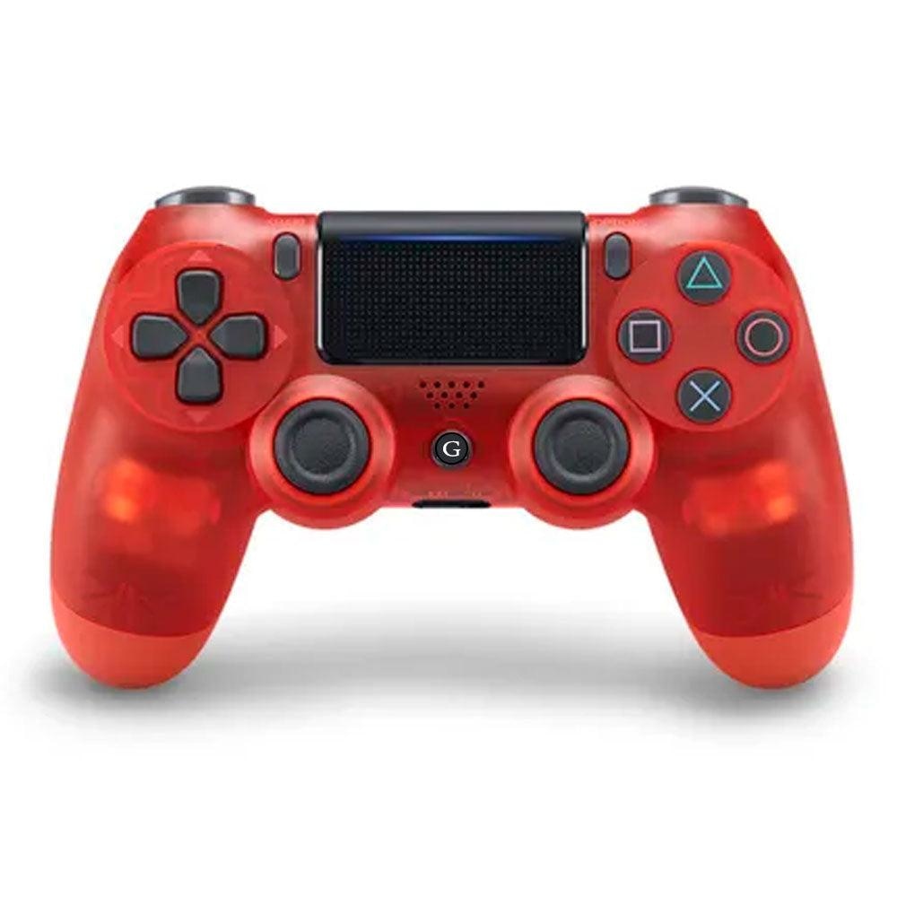 Wireless BT Gamepad For PS4 Controller Trans Red Console