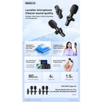 REMAX One - to - two Live - Stream Wireless Microphone K10 Streaming 20 JOD