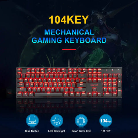 Redragon K551-1 MITRA RGB Backlit Mechanical Keyboard