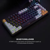Fantech MK875V2 ATOM 81 RGB Mechanical Gaming Keyboard MIZU EDITION Sky Blue