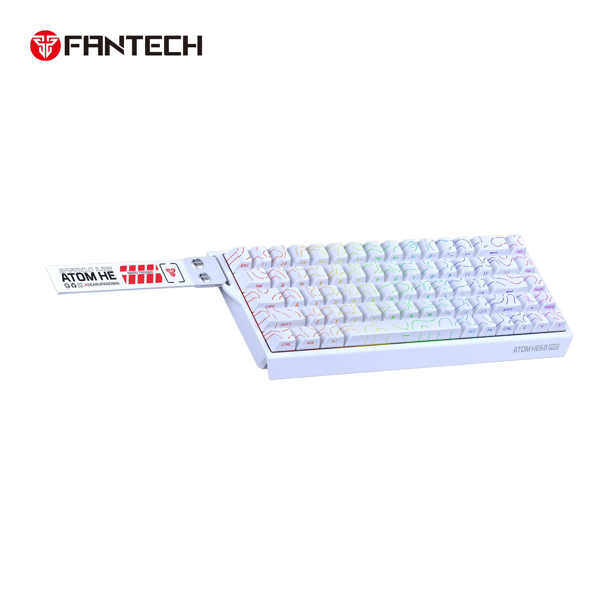Fantech Keyboard ATOM HE68 MK922 MAGNETIC SWITCH – WHITE Fantech Keyboard ATOM HE68 MK922 MAGNETIC SWITCH – WHITE