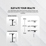 Fantech WS311 Work Station Adjustable Rising Desk Desk & Chair 130 JOD