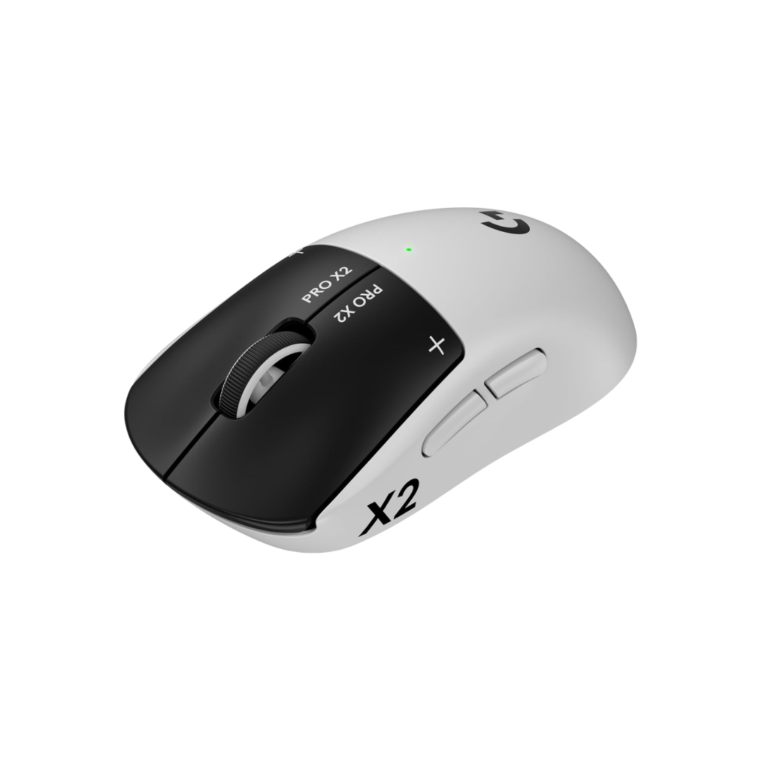Logitech G PRO X2 SUPERSTRIKE Wireless Gaming Mouse - Black/White | Customizable Rapid Trigger Magnetic Analog Switches, Adjustable Click Haptics, 61g Lightweight, USB-C, <8K, For PC/Mac