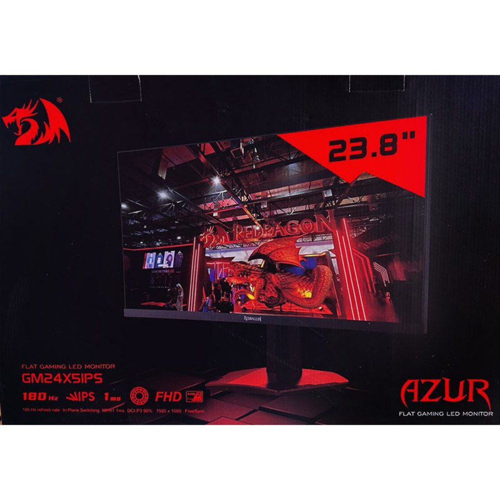 Redragon GM24X5IPS 24 - Inch Full HD 180Hz 1ms Gaming Monitor | GM24X5IPS New