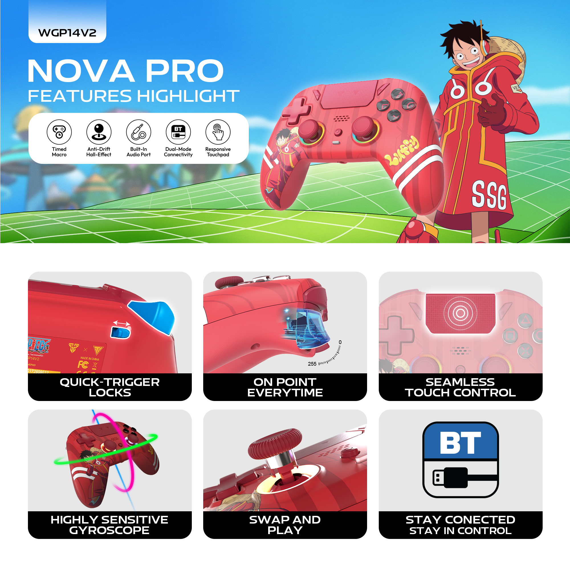 Fantech & One Piece - Gaming Combo (LUFFY)
