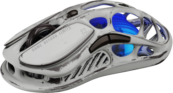 Mercury M1 Pro Gaming Mouse - Battle-Worn Silver Mist