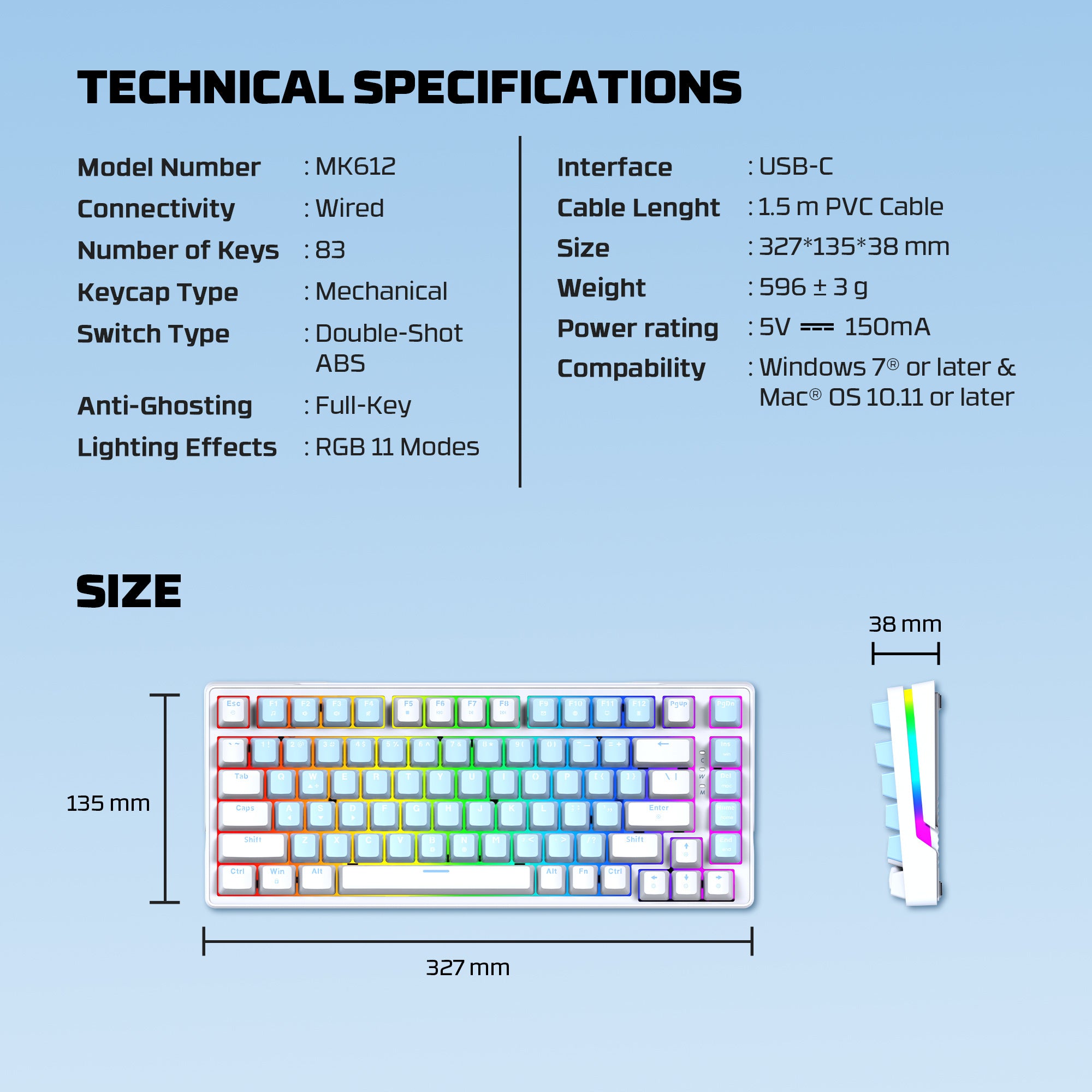 Fantech MK612 ATOM X83 AME Edition