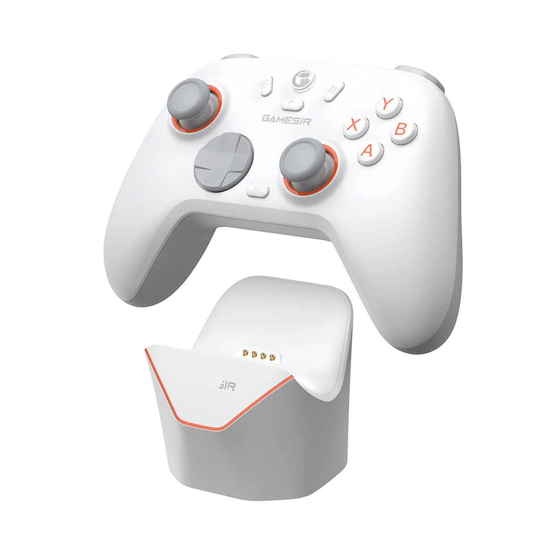 GameSir Nova Lite 2 Wireless PC Controller with Hall Effect Joysticks & Triggers, 2.4G & Wired 1000Hz Polling Rate, Remappable Buttons - Compatible with PC/Switch/Steam/Android (White)