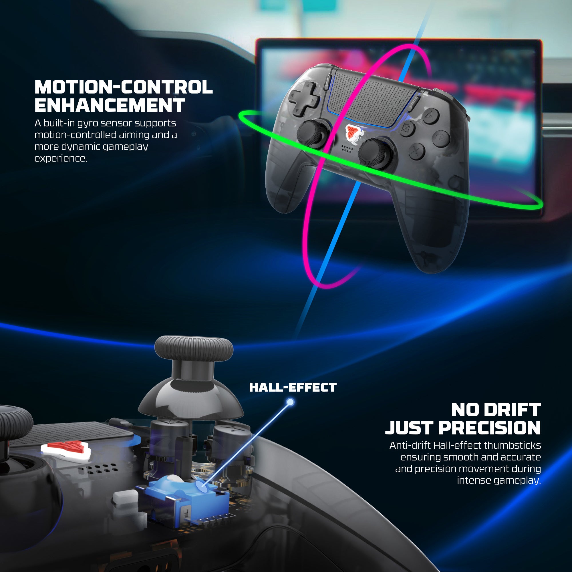 Fantech NOVA II D WGP16D Controller Hall Effect (PS5) NEW