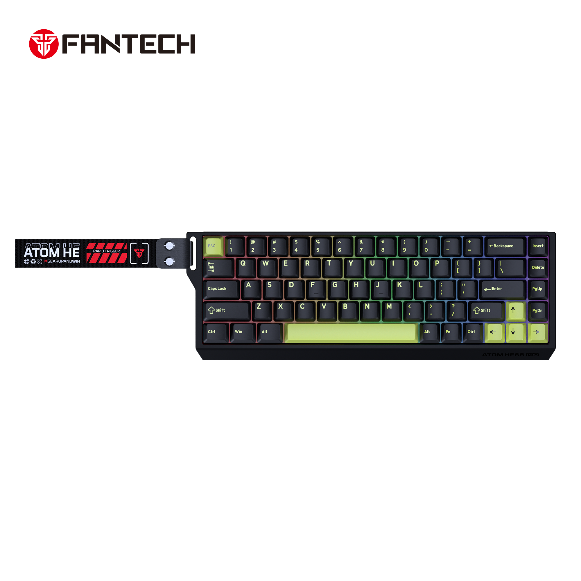 Fantech Keyboard ATOM HE68 MK922 MAGNETIC SWITCH – BLACK