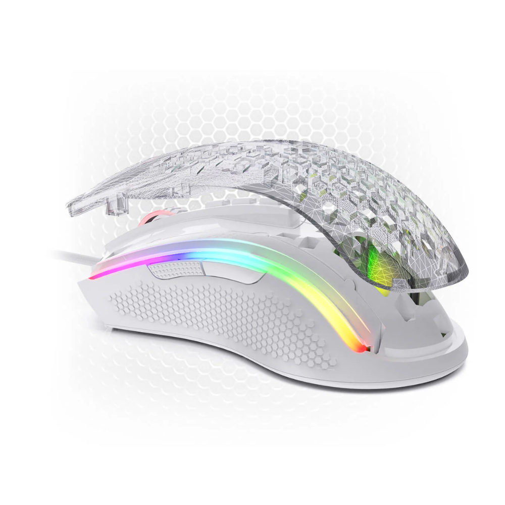 Redragon M808 Storm White Lightweight RGB Gaming Mouse Mouse 15 JOD