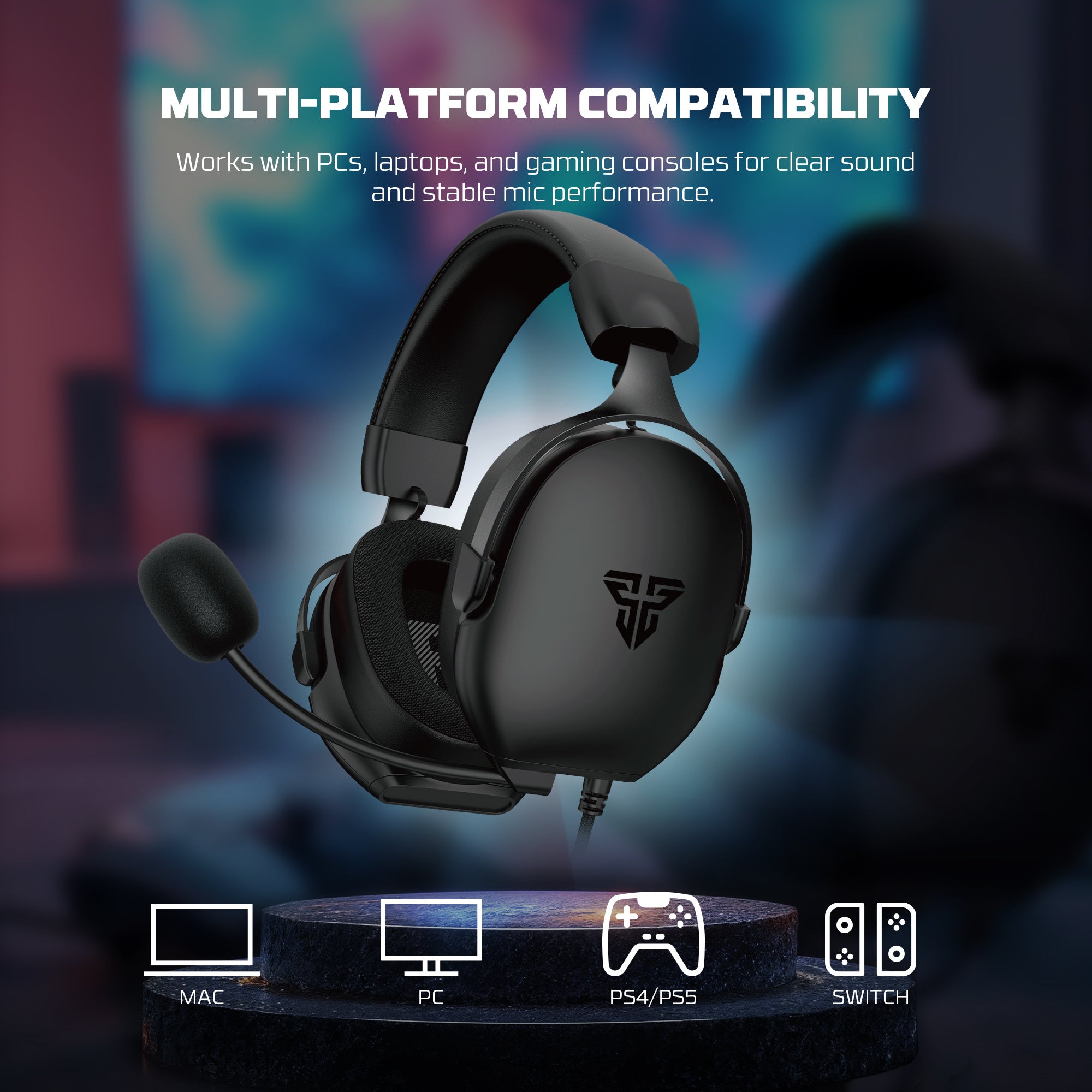 FANTECH HG30 CARBON 7.1 Surround Sound Gaming Headset Black