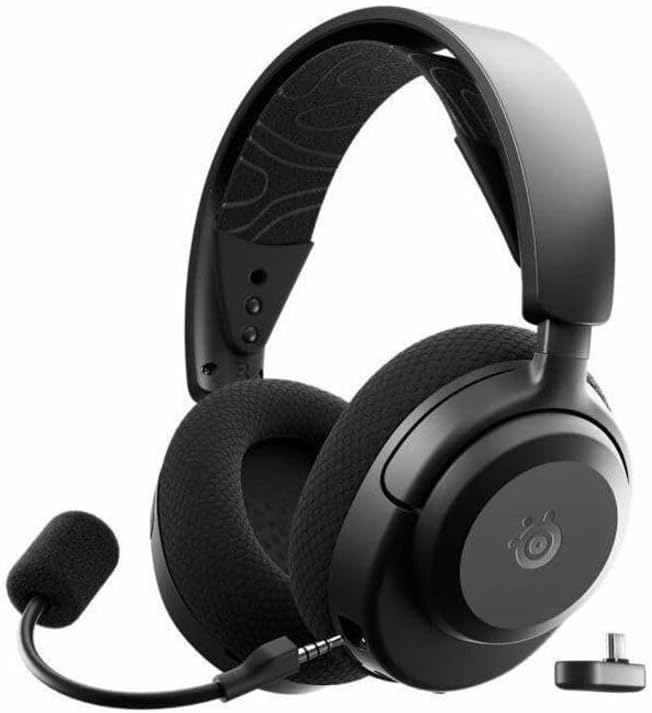SteelSeries Arctis Nova 3X Wireless Multi-Platform Gaming Headset — Mobile App Control — 40 HR Battery — Neodymium Magnetic Drivers — 2.4GHz/Bluetooth — Xbox, PS5, PC, Switch, Mobile — Black