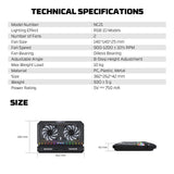 FANTECH NC21 NOTEBOOK COOLER LAPTOP COOLING PAD