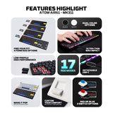 FANTECH ATOMAIR61 MK311 MECHANICAL KEYBOARD LOW-PROFILE