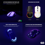 FANTECH WG7V2 CRYPTO II Wireless Gaming Mouse White