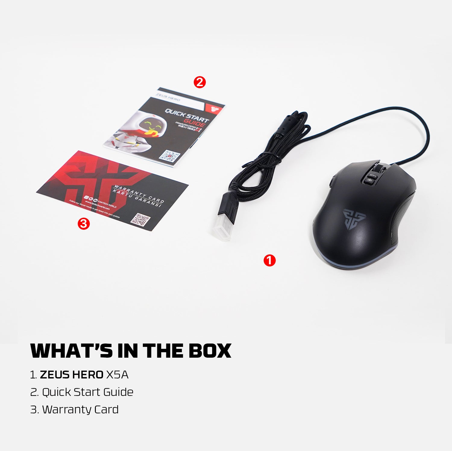 Fantech Zeus X5A Gaming Mouse 8000 DPI Fantech Zeus X5A Gaming Mouse 8000 DPI