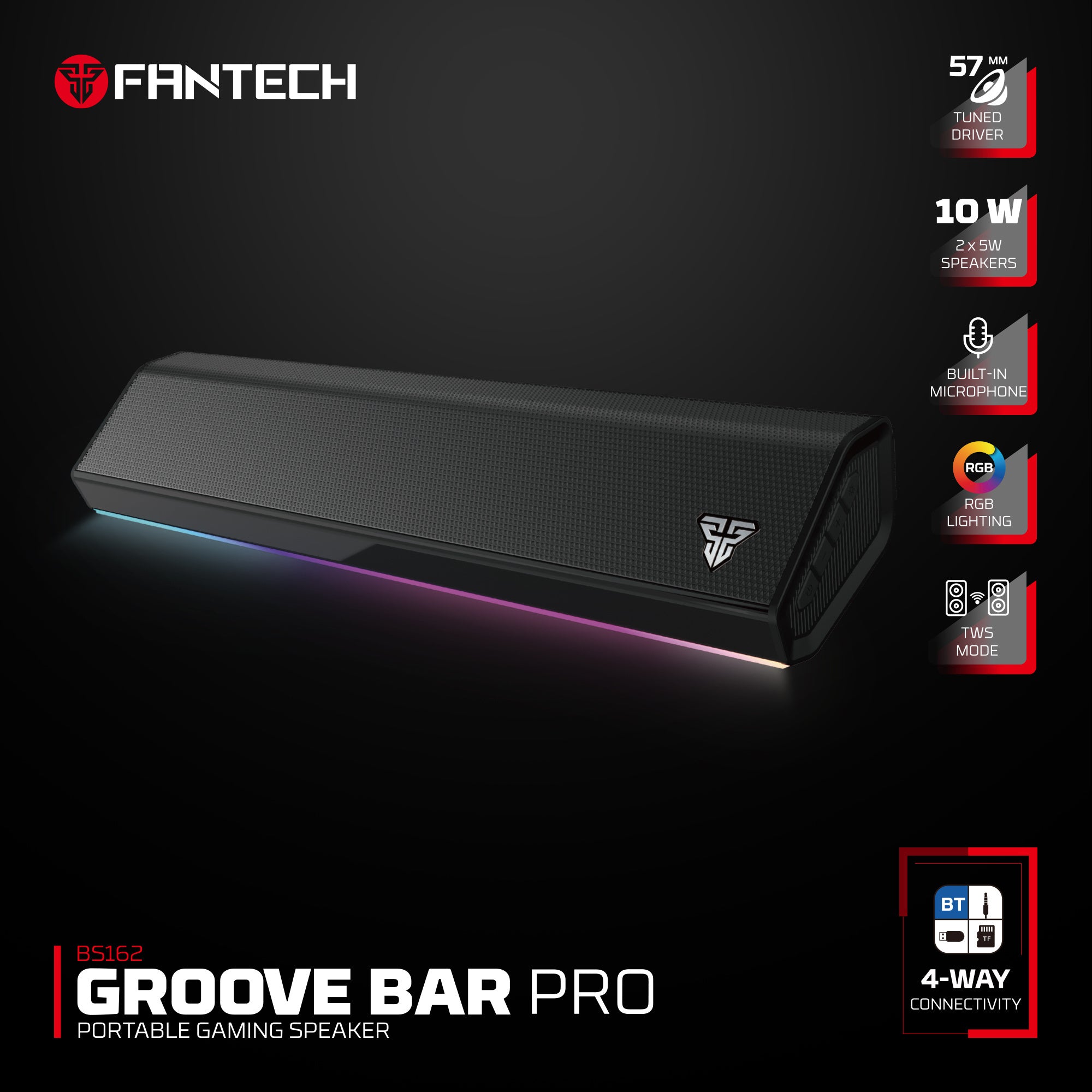 FANTECH BS162 Groove Bar Pro Portable Gaming Speaker