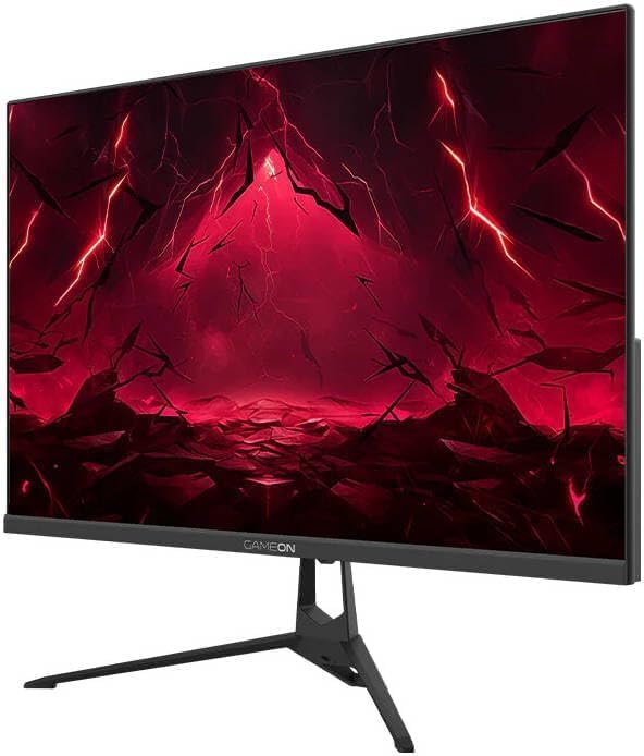 GAMEON GOES27QHD120IPS 27″ Fast IPS QHD Gaming Monitor – 2560×1440, 120Hz Refresh Rate, 0.5ms MPRT, HDR10, Adaptive-Sync, 99% sRGB, HDMI 2.1 (Supports PS5) & DisplayPort, Built-in Speakers, Flicker-Free, VESA Mount
