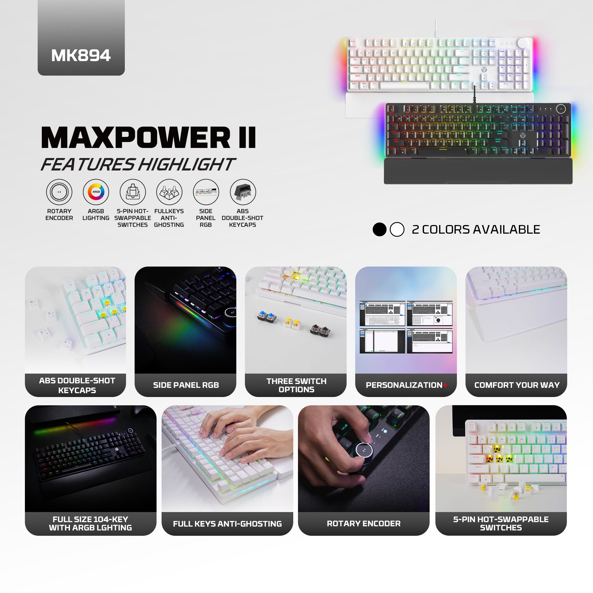 FANTECH MK894 MAXPOWER II Mechanical Gaming Keyboard