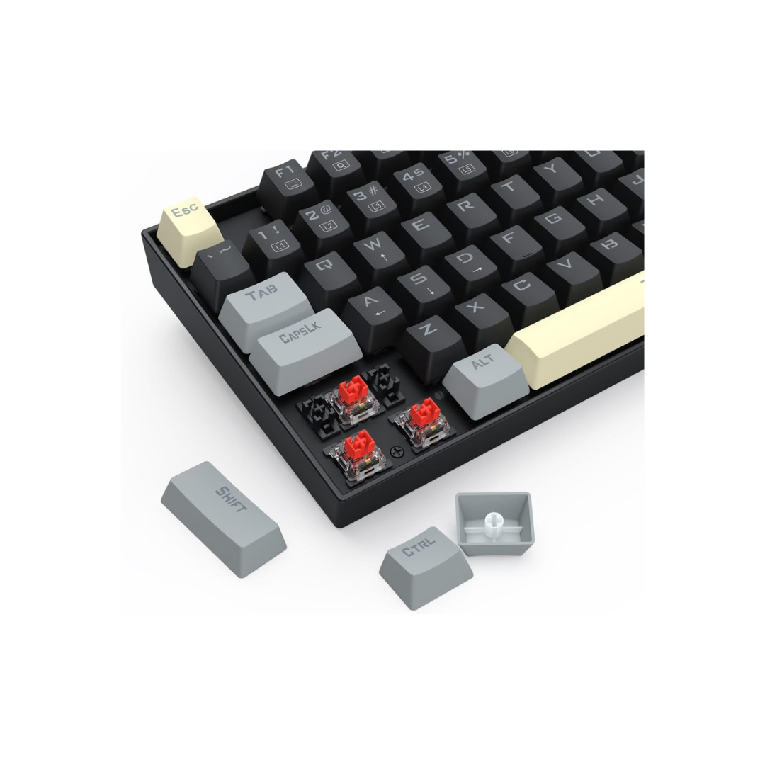 Redragon K552 Mechanical Gaming Keyboard, 87-Key Compact, LED Gaming Keyboard with Red Switches, Anti-Ghosting, Metal Frame for PC Gaming & Typing, Beginner-Friendly (Eclipse Gilded)