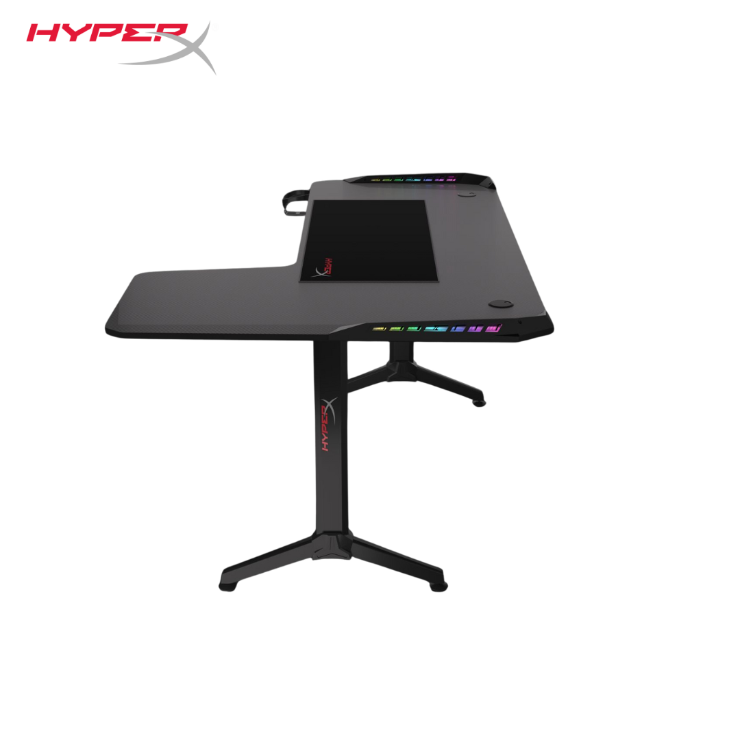 Hyperx Gaming Desk (L) 160*60 cm ( L : 100cm ) RGB LIGHTING Hyperx Gaming Desk (L) 160*60 cm ( L : 100cm ) RGB LIGHTING