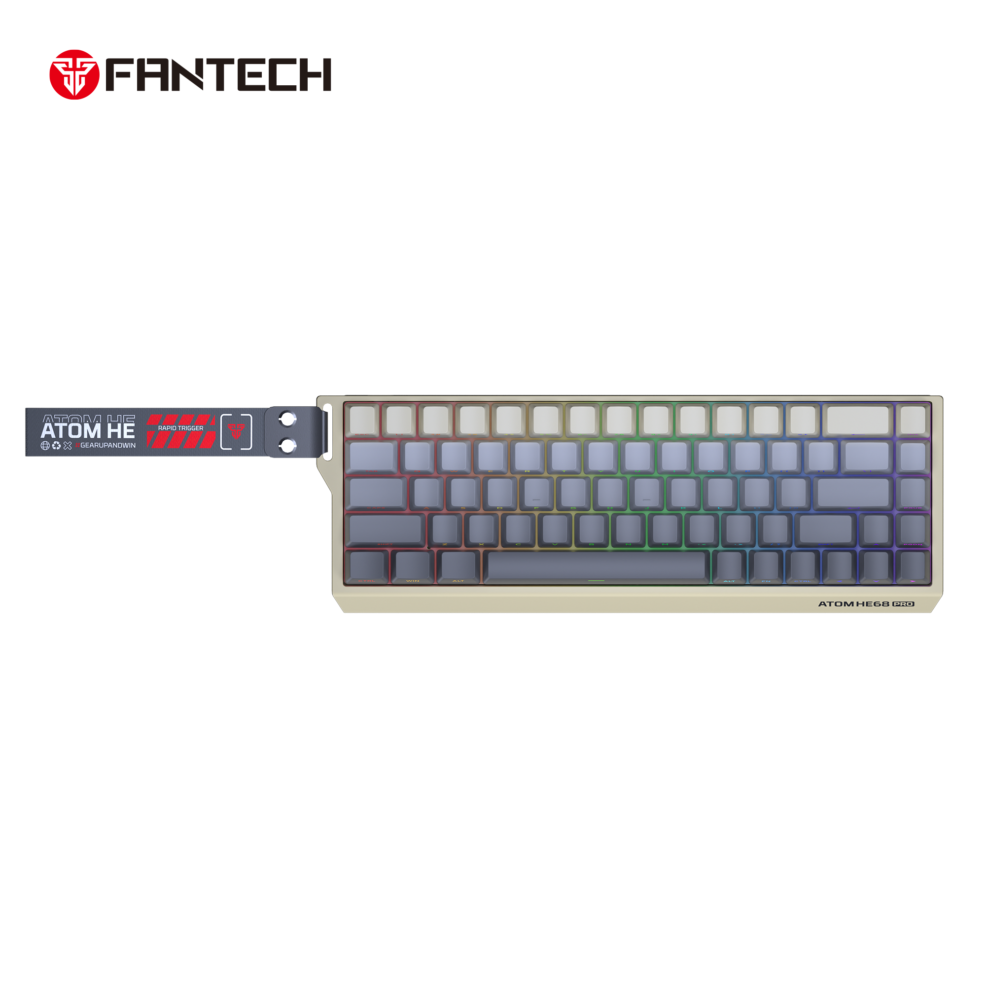 Fantech Keyboard ATOM HE68 MK922 MAGNETIC SWITCH – RETRO BEIGE