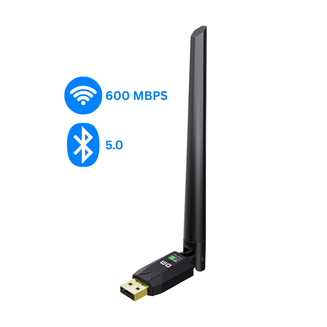 DM AD087 Bluetooth 5.0 Adapter - 600Mbps Dual Band WiFi Transceiver Access Point