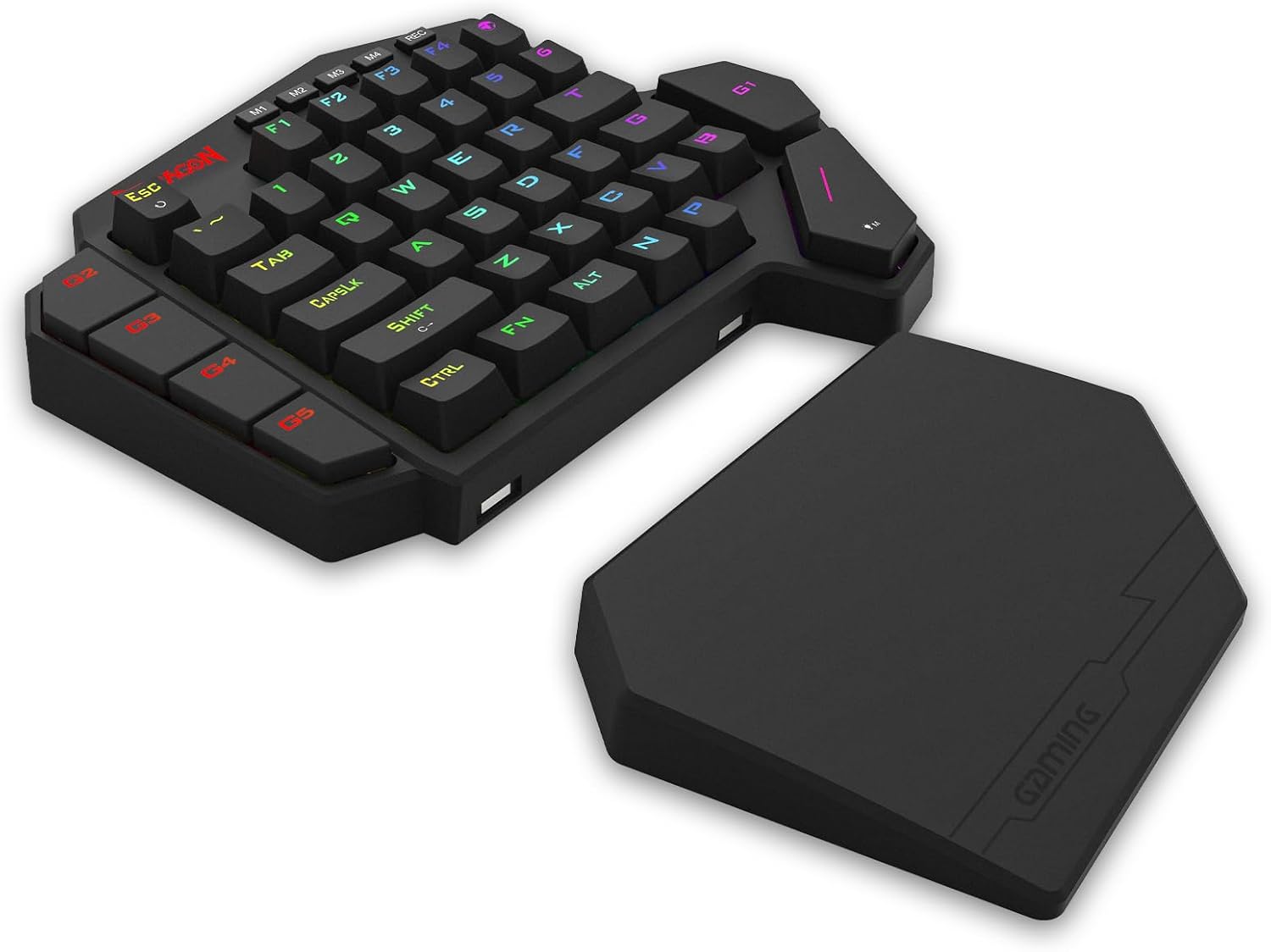 Redragon K585 HE Wired Rapid Trigger Magnetic One-Handed RGB Gaming Keypad | Silky POM Switches for Valorant FPS Precision, Zero Input Delay, 8K Polling, Dual-Module Structure, PRO Customize Software