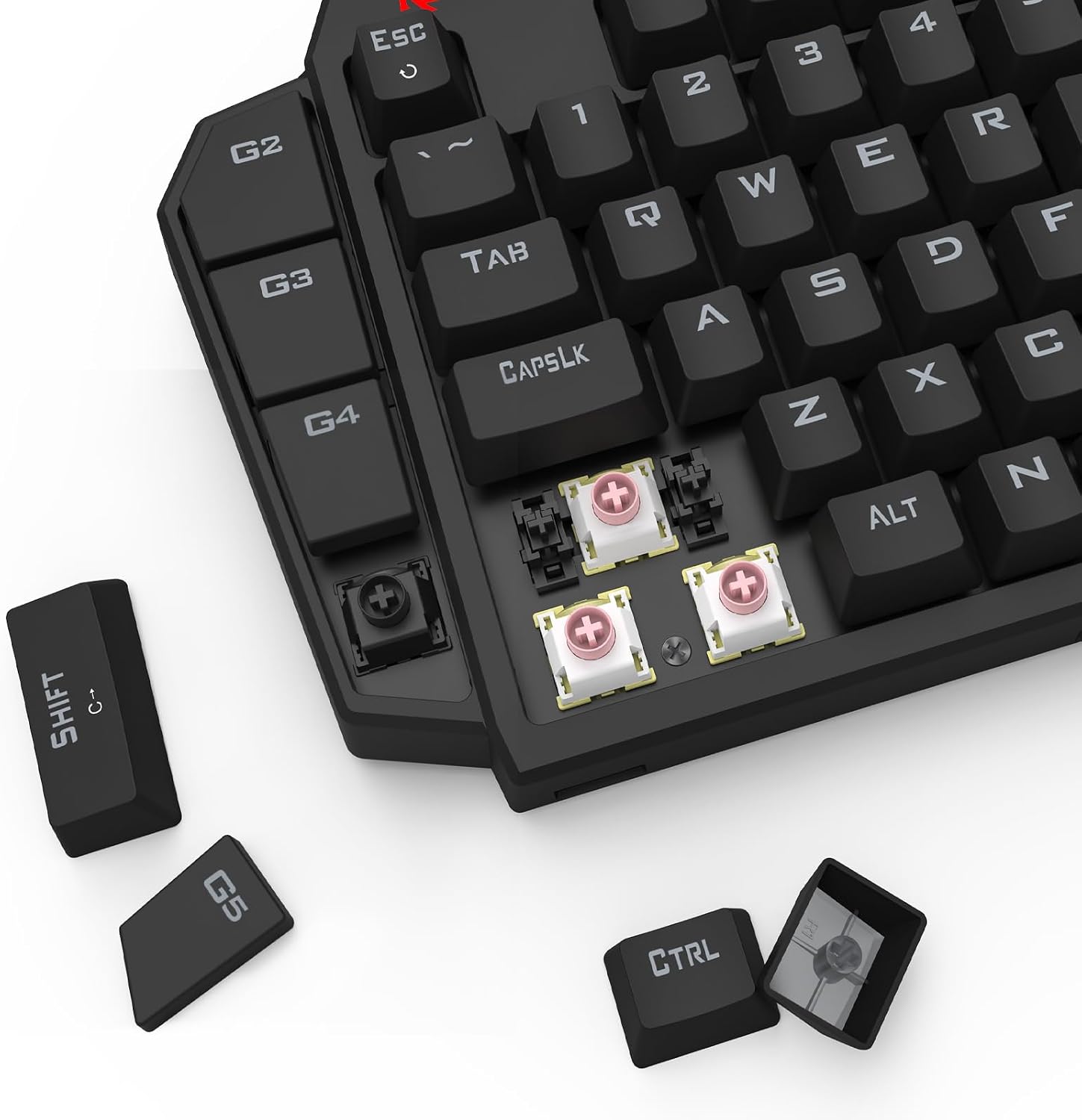 Redragon K585 HE Wired Rapid Trigger Magnetic One-Handed RGB Gaming Keypad | Silky POM Switches for Valorant FPS Precision, Zero Input Delay, 8K Polling, Dual-Module Structure, PRO Customize Software
