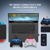 GameSir Super Nova Wireless Gaming Controller for PC/Switch/iOS/Android, 1000Hz Polling Rate, Hall Effect Stick & Trigger, Rubberized Grips, RGB Lighting, 1000mAh with Charging Dock