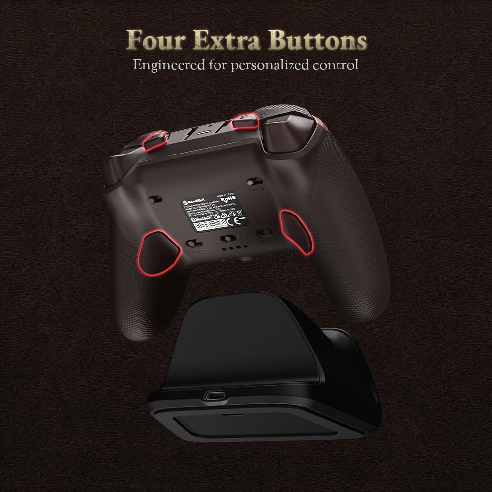 GameSir G7 Pro Wired Xbox Controller for Series X|S, Wireless PC Gamepad, TMR Joysticks, Hall Effect Triggers, 1000Hz Polling Rate (PC), Dragon’s Dogma II Edition, Charging Dock
