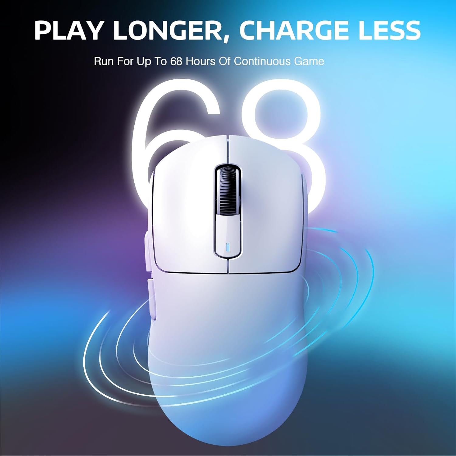 ATTACK SHARK X3PRO 4K/8K Lightweight Wireless Gaming Mouse with Tri-Mode(Wired/2.4GHz/BT),PAW3395 Optical Sensor,26K DPI,Kailh GM8.0 Switch,Long Battery,7 Buttons for PC/Laptop/Win/Mac(White)