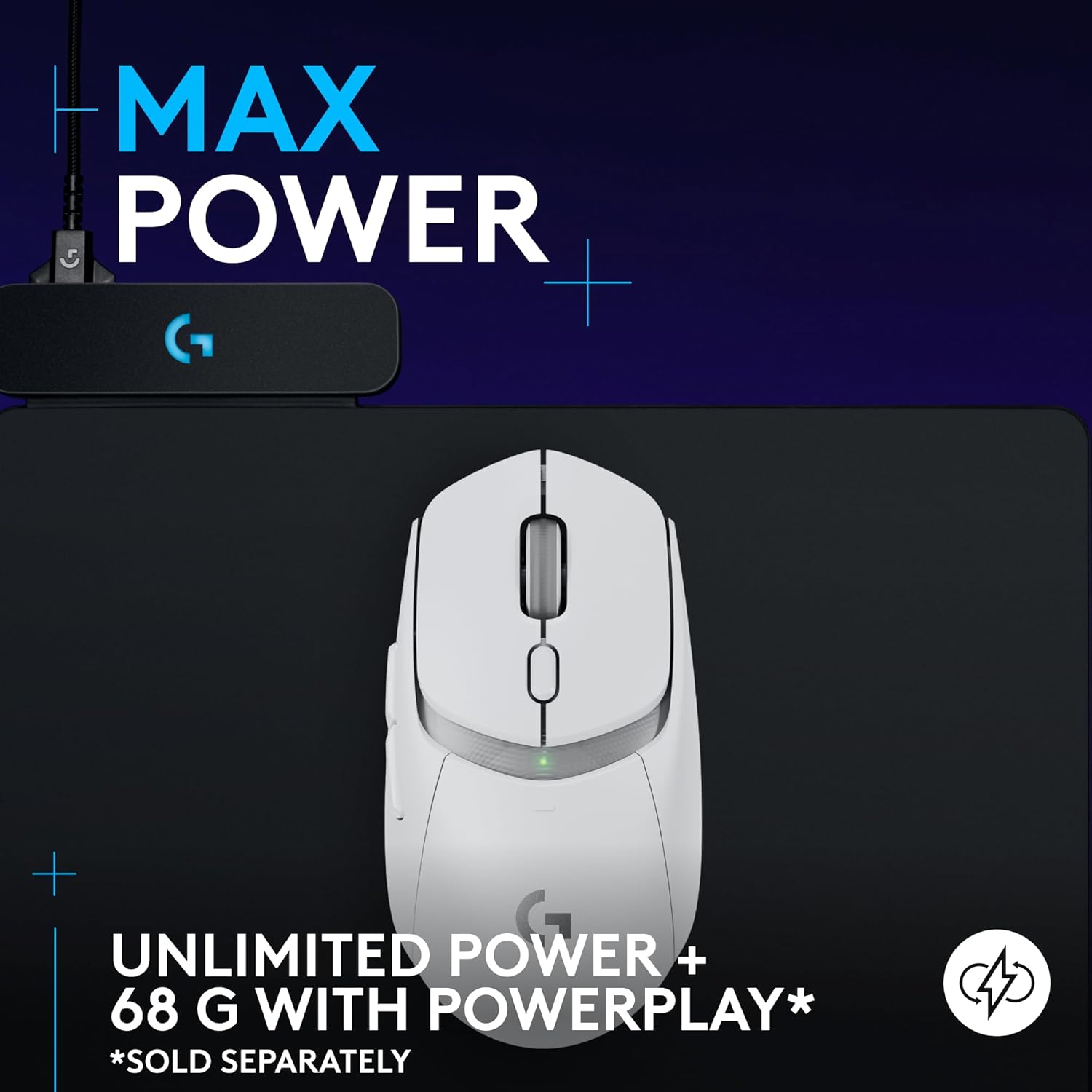 Logitech G309 Lightspeed Wireless Gaming Mouse, Lightweight, LIGHTFORCE Hybrid Switches, Hero 25K Sensor, 300+ Hour Battery Life with AA Battery, 6 Programmable Buttons, PC & Mac - White