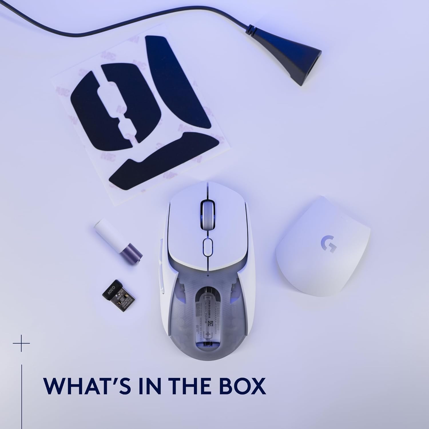Logitech G309 Lightspeed Wireless Gaming Mouse, Lightweight, LIGHTFORCE Hybrid Switches, Hero 25K Sensor, 300+ Hour Battery Life with AA Battery, 6 Programmable Buttons, PC & Mac - White