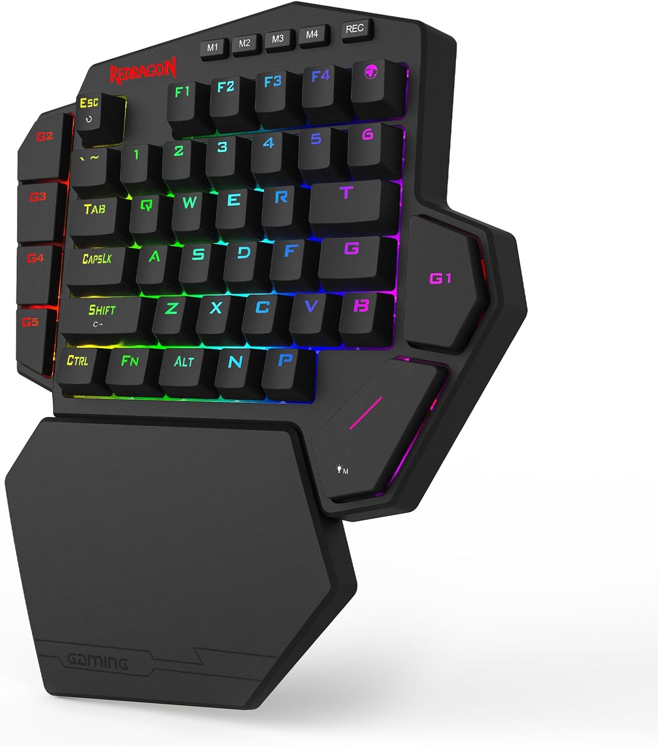 Redragon K585 HE Wired Rapid Trigger Magnetic One-Handed RGB Gaming Keypad | Silky POM Switches for Valorant FPS Precision, Zero Input Delay, 8K Polling, Dual-Module Structure, PRO Customize Software