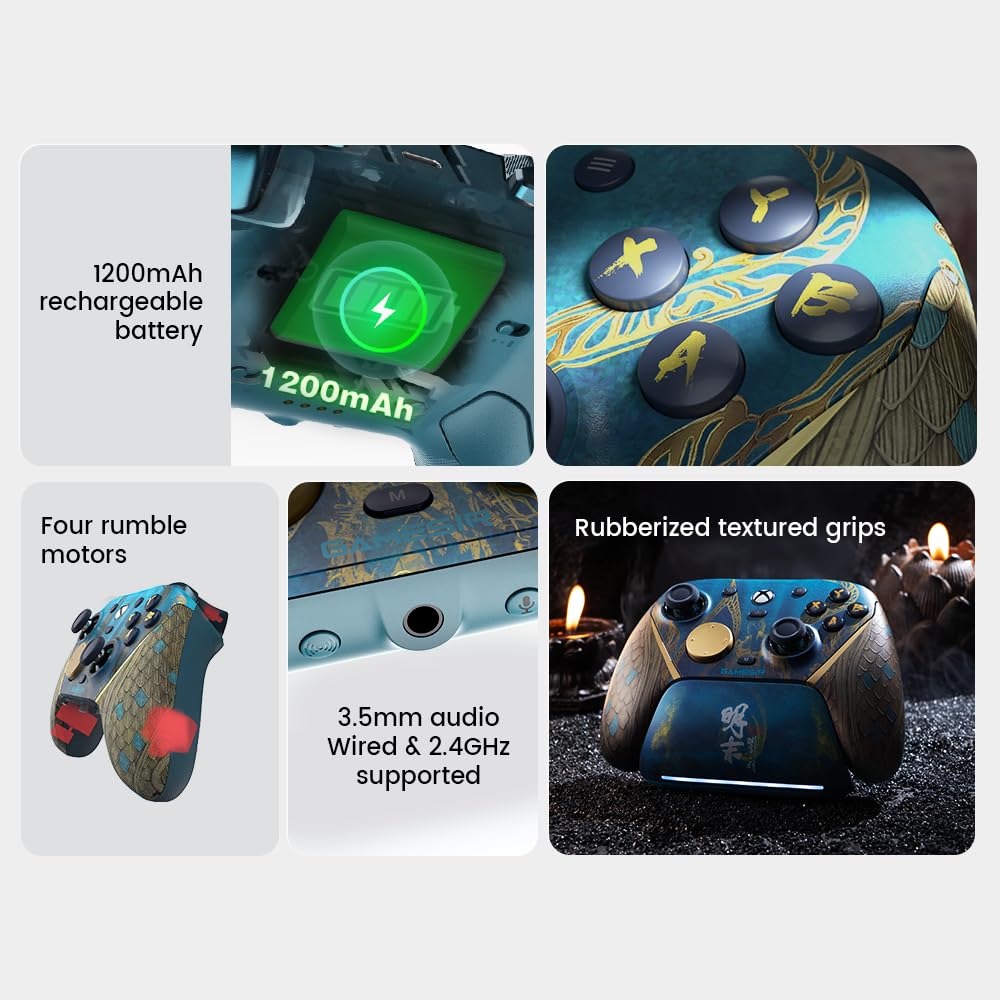 GameSir G7 Pro Wireless Controller for Xbox, PC & Android with TMR Sticks, Hall Effect Analog Triggers, 1000Hz Polling Rate, 3.5mm Audio Jack - Wuchang: Fallen Feathers Edition