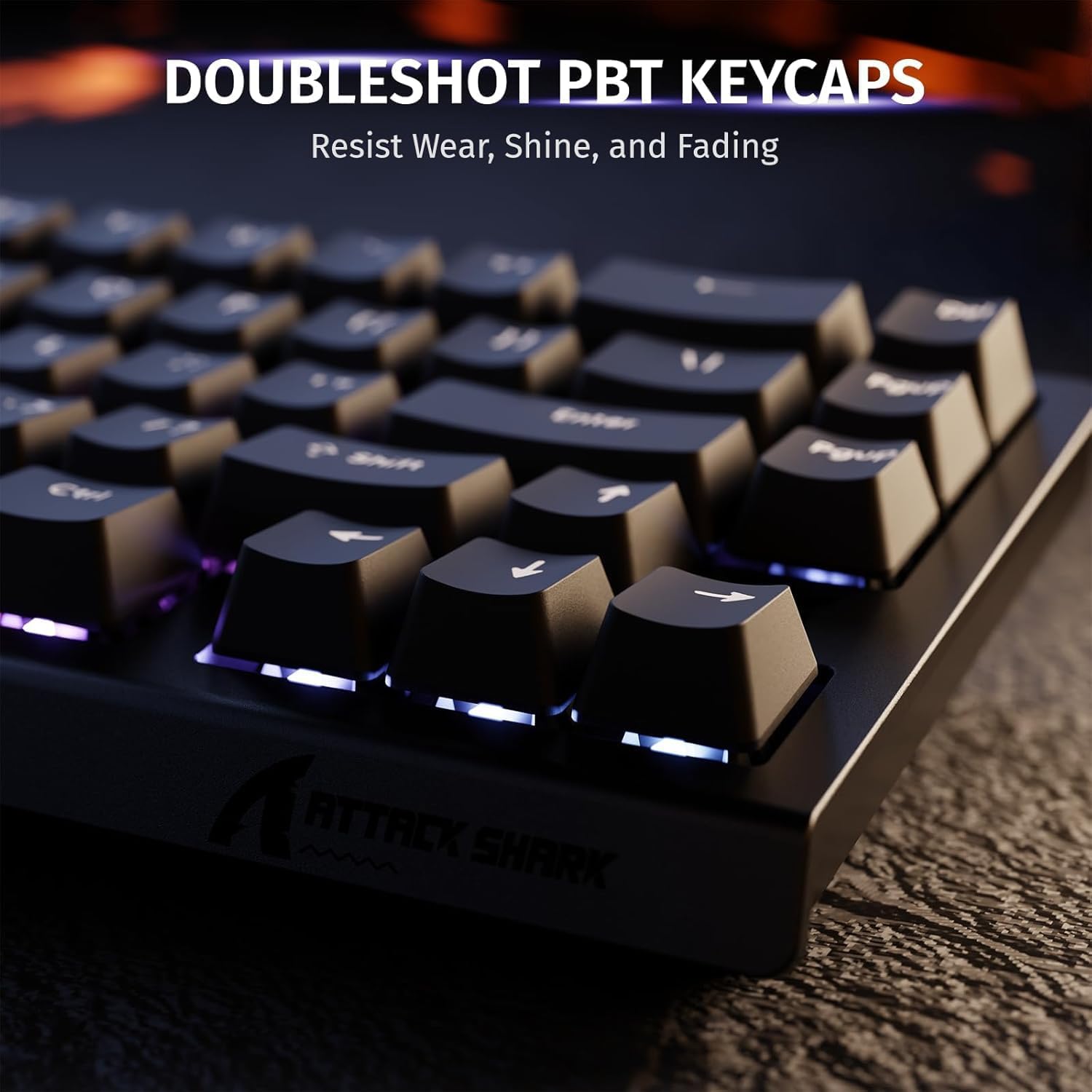 ATTACK SHARK X68 HE Rapid Trigger Mechanical Gaming Keyboard 60% Wired TKL with Adjustable Actuation,Hall Effect Magnetic Switch,8KHz Polling Rate,RGB Backlit,Top Mount for PC Mac Esport Gamer(Black)