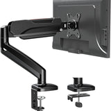 Redragon GMK914 Single Monitor Mount Stand - Gas Spring Adjustable Arms with VESA 75/100mm, 13-32 Inch Screen Compatibility, C Clamp & Grommet Base, Cable Management, 17.6lbs Load Capacity