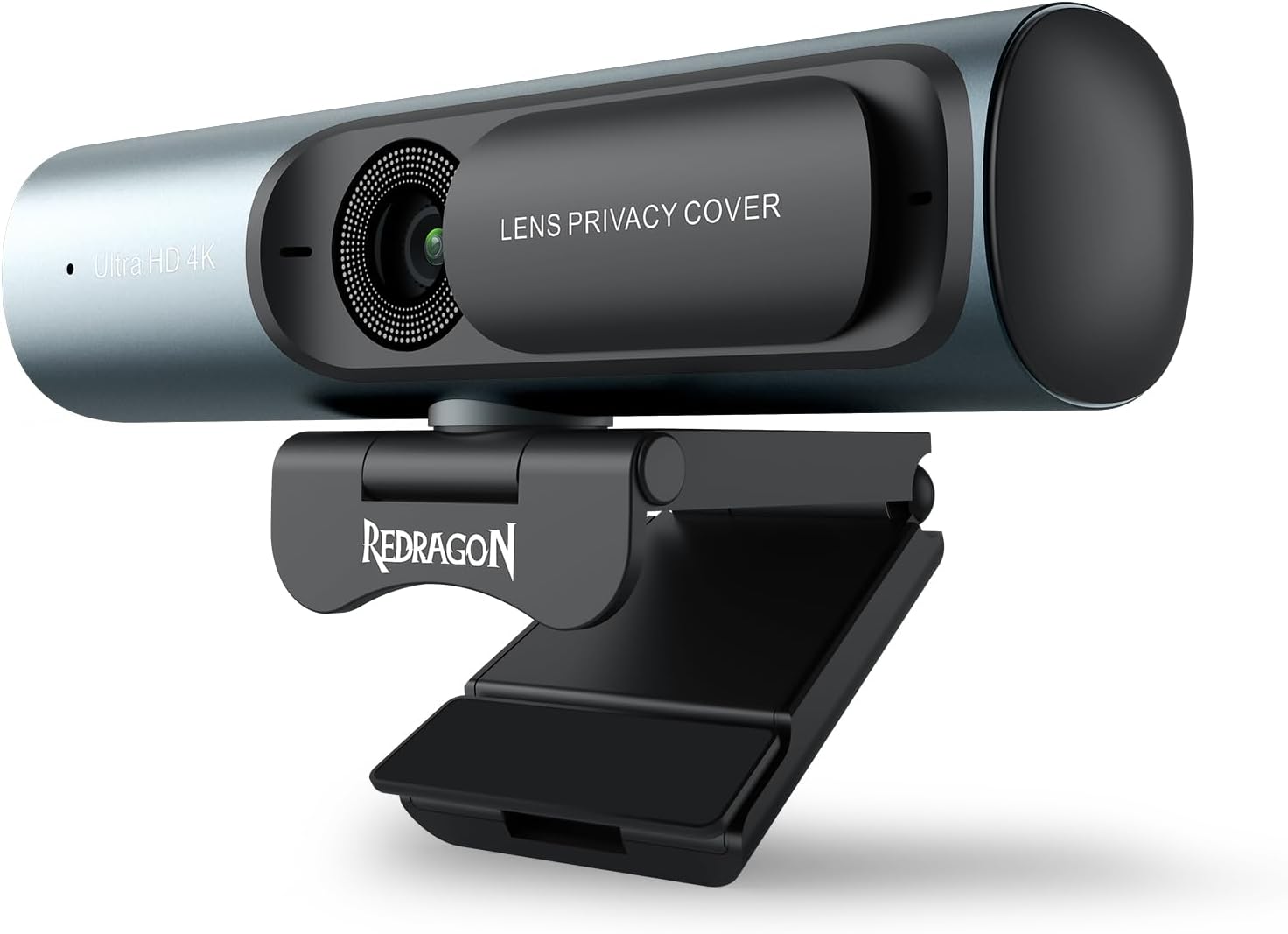 Redragon GW911 4K Webcam for PC, Ultra HD with Dual Noise-Cancelling Mic, PDAF Auto Focus, Auto Light Correction, Plug & Play, Privacy Cover – Works w/Zoom/Teams/Skype/Google Meet