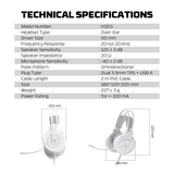 FANTECH FLASH HQ53 LIGHTWEIGHT GAMING HEADSET