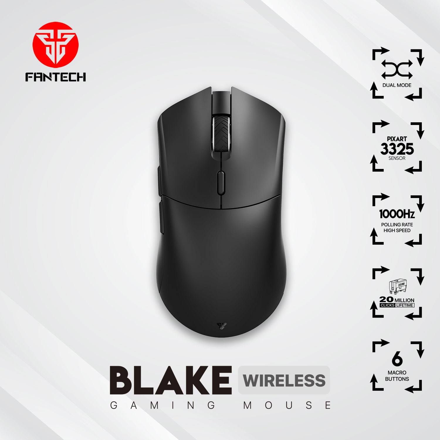 Fantech Blake WGC5 Wireless Gaming Mouse Mouse 25 JOD