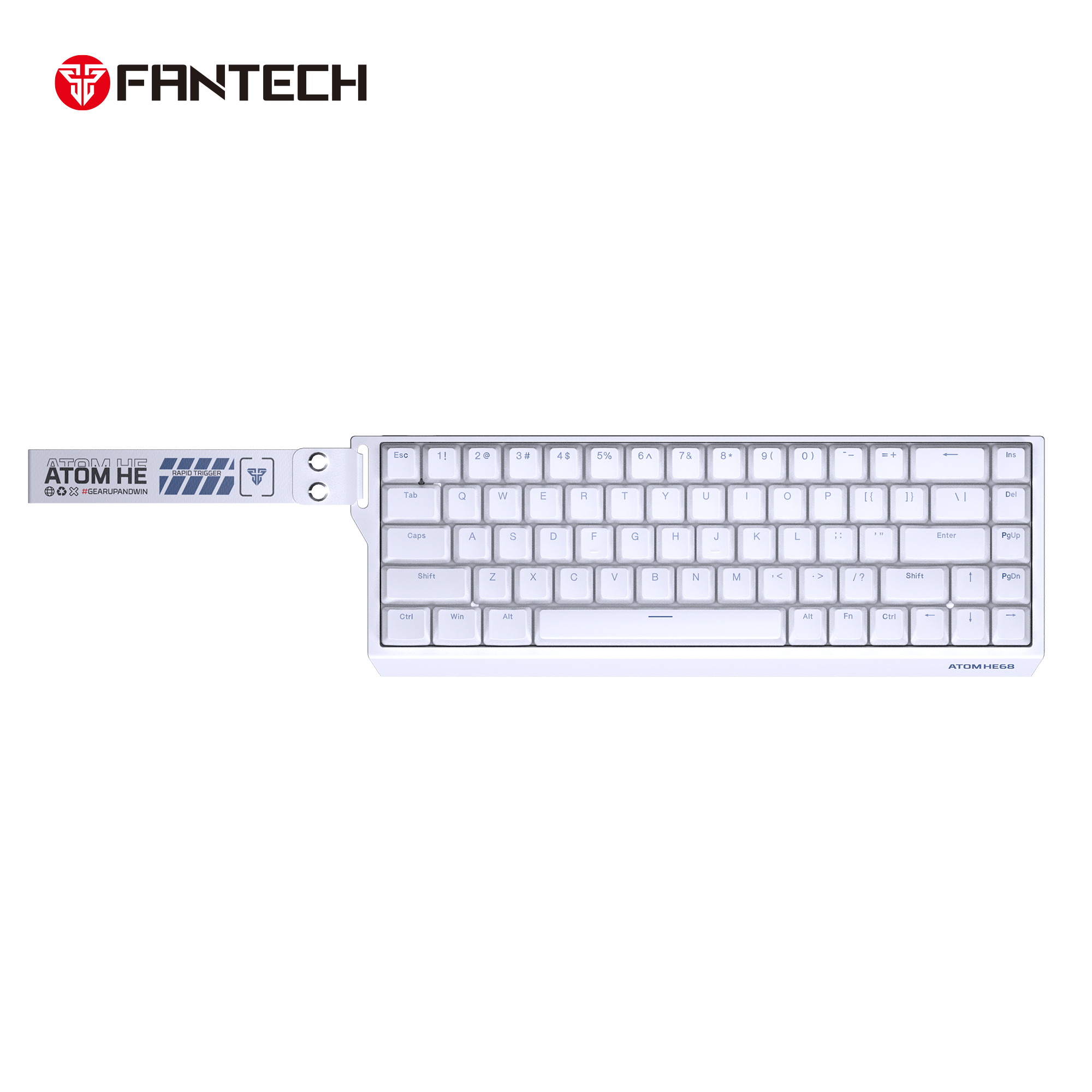 Fantech Magnetic Switch Keyboard ATOM HE68 SERIES MK811 ,White