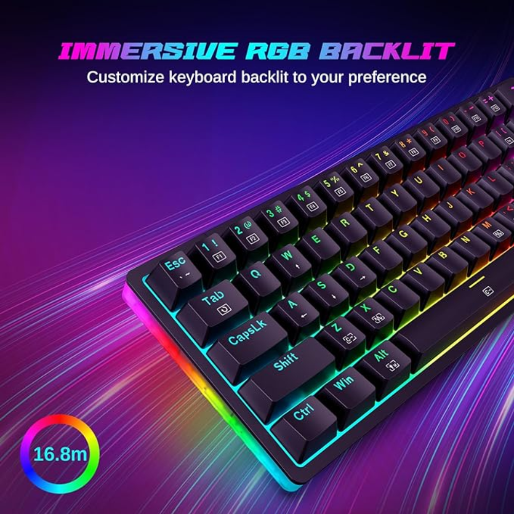 Redragon Akali K642 - RGB 60% Hot - Swappable Keyboard 30 JOD