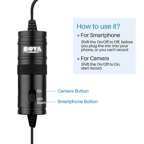 BOYA BY-M1 Omnidirectional Lavalier Microphone