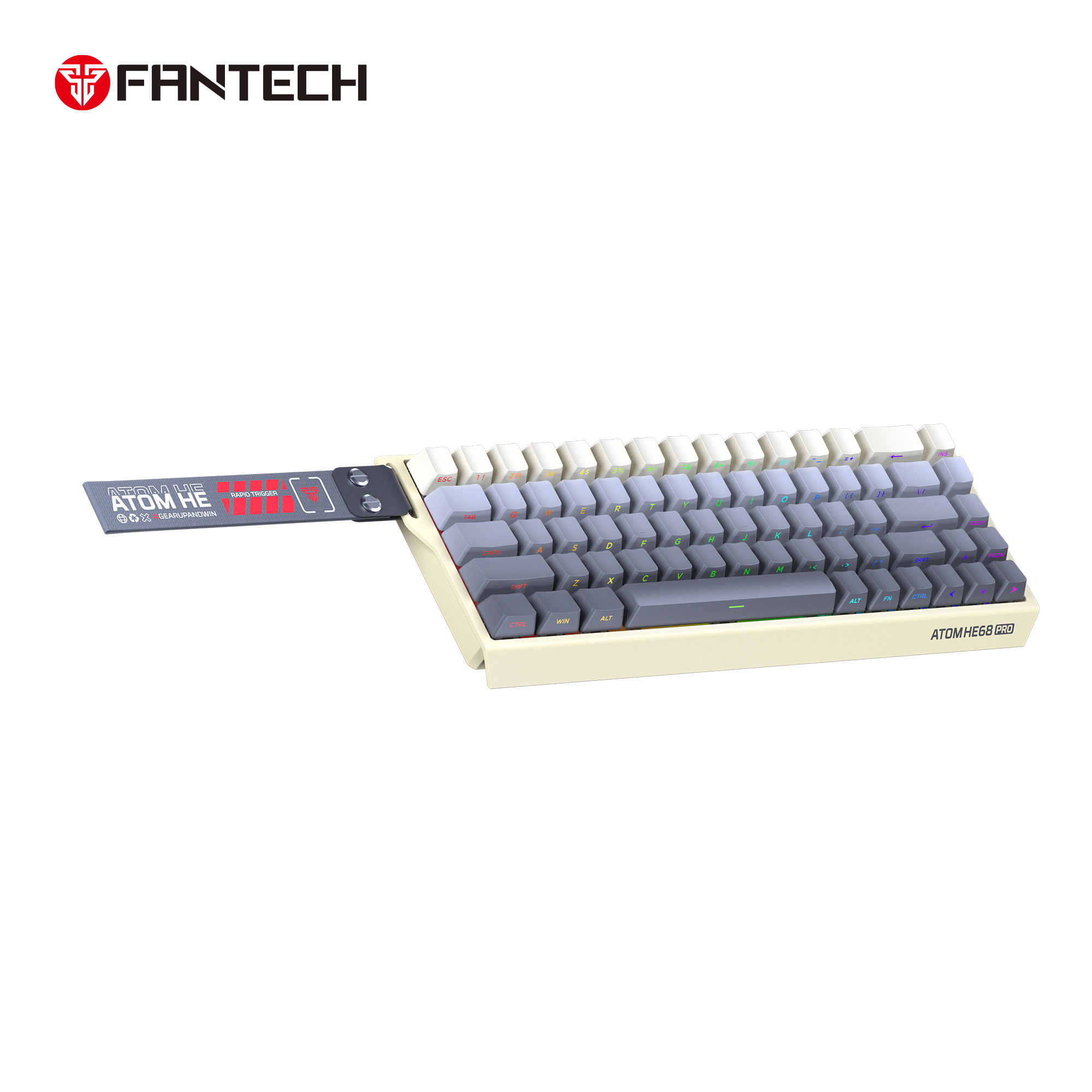 Fantech Keyboard ATOM HE68 MK922 MAGNETIC SWITCH – RETRO BEIGE